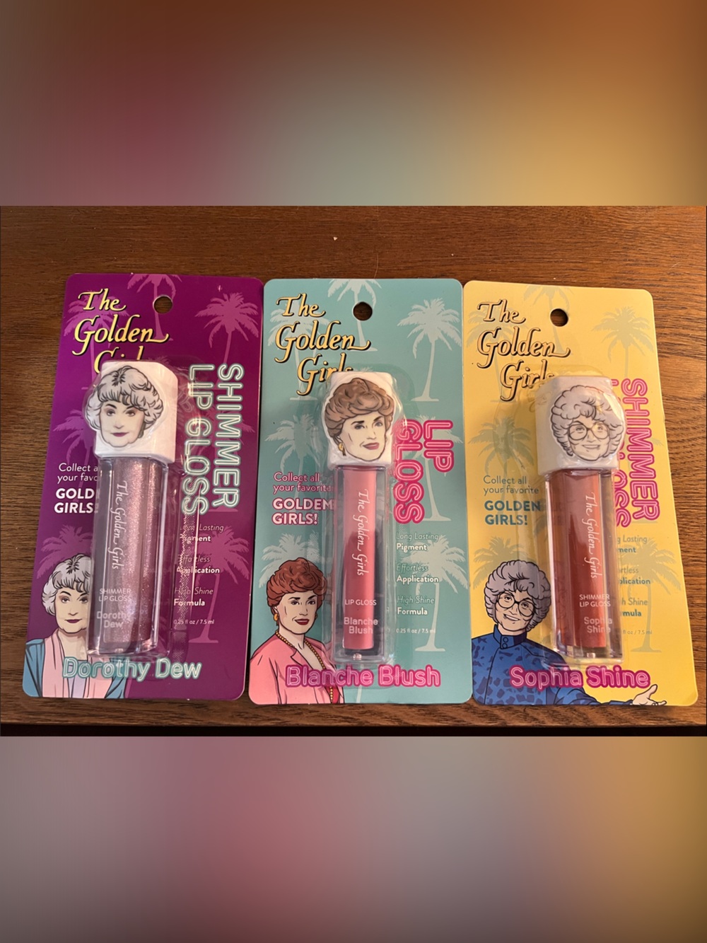 Golden Girls Shimmer Lip Gloss - Pink Shades